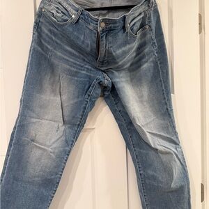 Liverpool Blue Straight Leg Jeans with Natural Fading